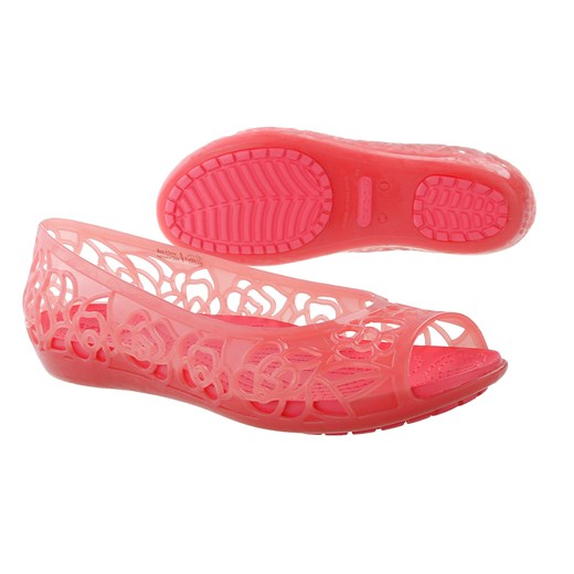 Buty Crocs Isabella Jelly Flat W "Coral"