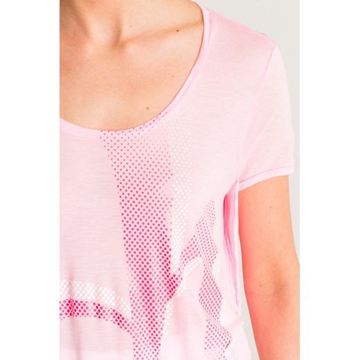 Różowy asymetryczny t-shirt Deha  Deha S Velpa.pl