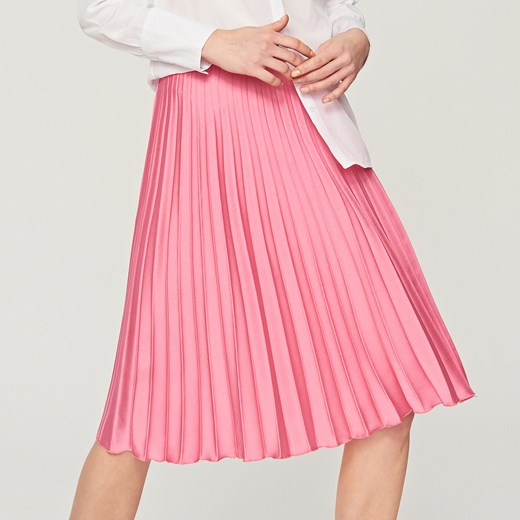 Reserved - Plisowana spódnica - Różowy Reserved  40 