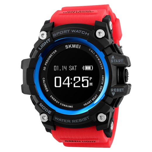 Skmei Smart Watch 1188 - (zs039b) BLUETOOTH - Czarny || Czerwony