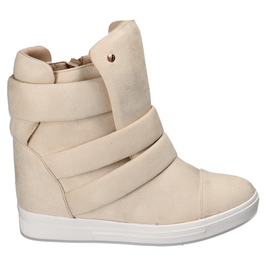 Sneakersy Lola Beige H6508-78 beżowe nude napy zamszowe bezowy Siader 38 Casadi