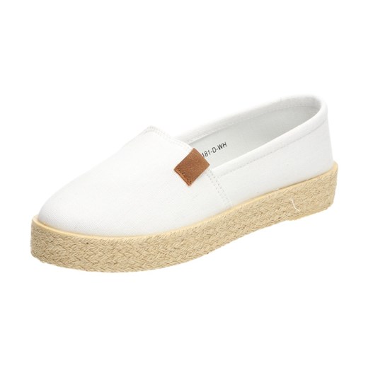 SLIP ON Białe espadryle damskie WISHOT 32-181