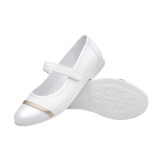 Balerinki buty komunijne KORNECKI 6101 Białe Kornecki szary 36 NeptunObuwie.pl okazyjna cena 