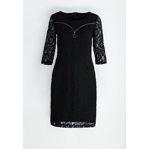 Czarna Sukienka Aquiline Born2be  XL promocyjna cena Born2be Odzież 
