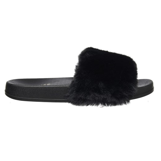 Klapki z futerkiem Haver HN52-4 czarny Haver 38 trendybuty.pl