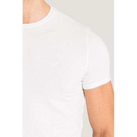 Biały t-shirt Emporio Armani z logo marki  Emporio Armani XXL Velpa.pl