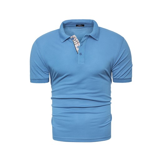 Męska koszulka polo YP312 - niebieska  Risardi XL 