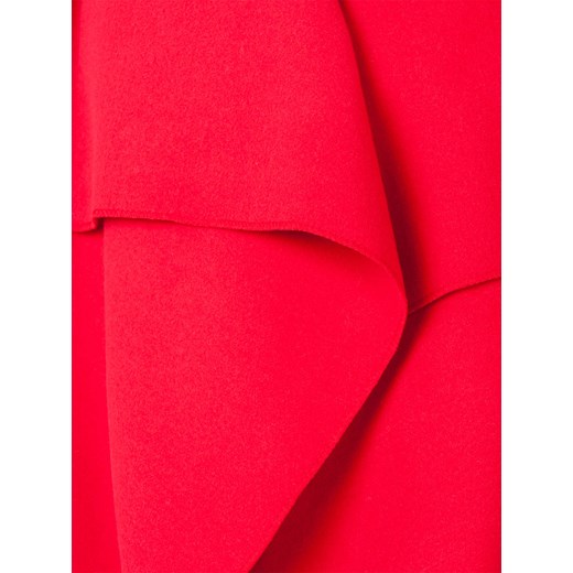 Płaszcz krótki z paskiem wiązany czerwony  Yups U 