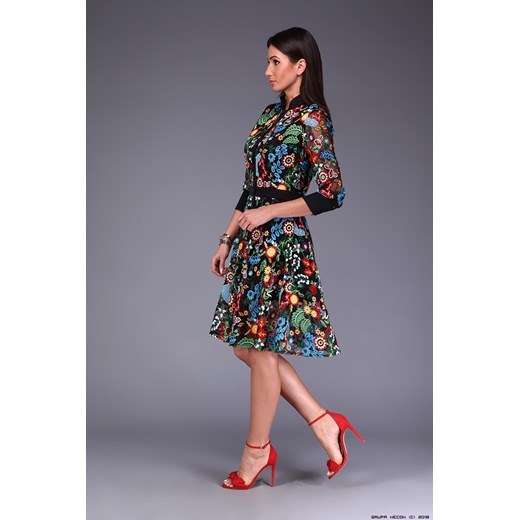 sukienka bastet ** sukienka bogato wyhaftowana na tiulu Bastet M LUXURYONLINE