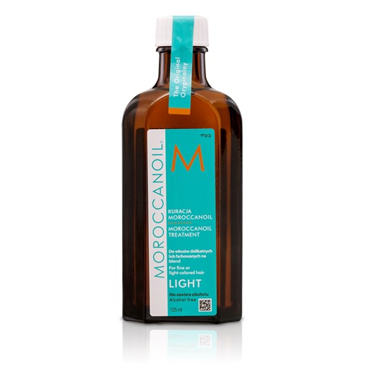 MoroccanOil Oil Treatment Light | Naturalny olejek arganowy do włosów cienkich i delikatnych 125ml - Wysyłka w 24H! Moroccanoil turkusowy  Estyl.pl okazja 