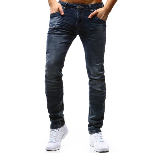 Spodnie jeansowe męskie niebieskie (ux1195)  Dstreet 31  okazyjna cena 