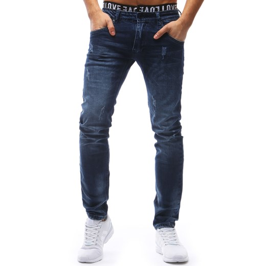 Spodnie jeansowe męskie niebieskie (ux1205) Dstreet  30 