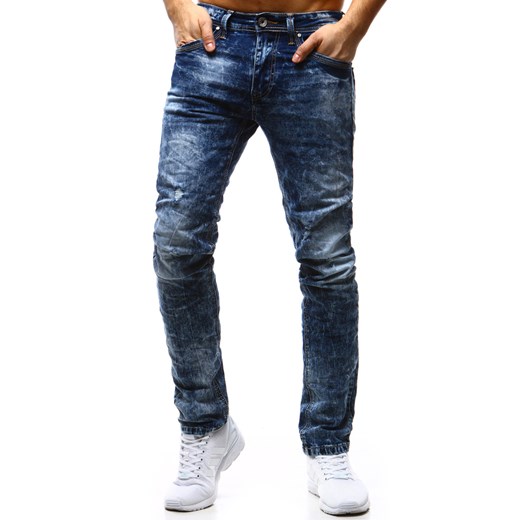 Spodnie jeansowe męskie niebieskie (ux1180) Dstreet  38 okazyjna cena  