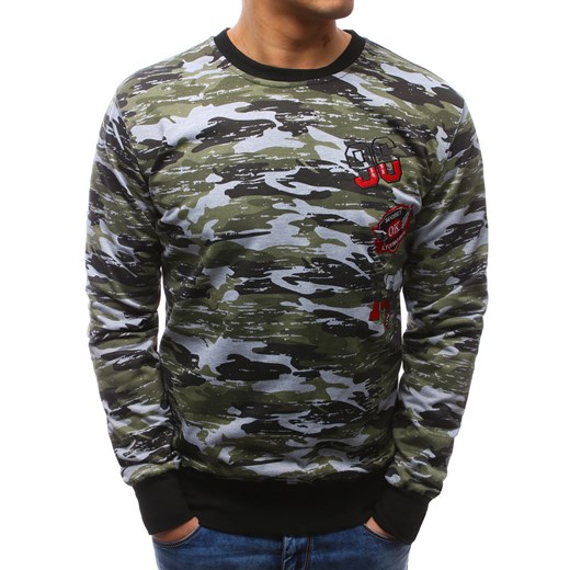 Bluza męska camo zielono-szare (bx3464)  Dstreet XXL 