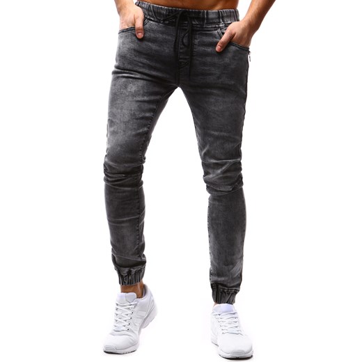 Joggery męskie jeansowe szare (ux1182) Dstreet  33 okazja  