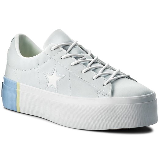 Sneakersy CONVERSE - One Star Platform Ox 559903C Blue Tint/Blue Chill/White Converse szary 40 eobuwie.pl