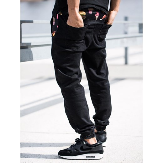 Jogger Stretch Black Fast Food szary Mystars M wyprzedaż UrbanCity.pl