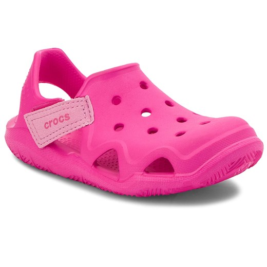 Sandały CROCS - Swiftwater Wave K 204021  Neon Magenta Crocs rozowy 29.5 eobuwie.pl