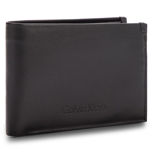Duży Portfel Męski CALVIN KLEIN BLACK LABEL - Prime Fold 5Cc+Coin K50K503563 001 szary Calvin Klein Black Label  eobuwie.pl