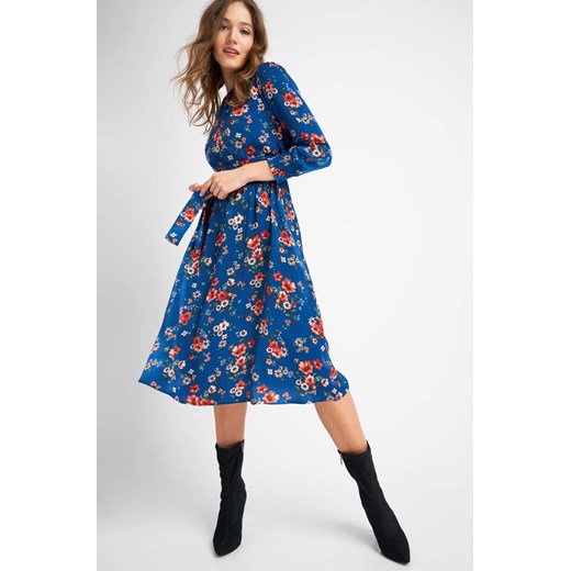 Sukienka midi w kwiaty ORSAY 38 orsay.com wyprzedaż