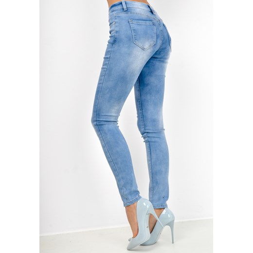 Jasne jeansy rurki regular fit niebieski Zoio XS okazja zoio.pl 