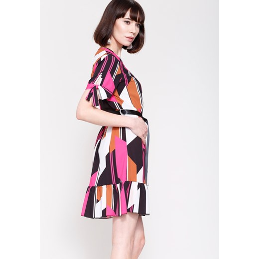 Fuksjowa Sukienka Colourfull Wind Renee  uniwersalny Renee odzież