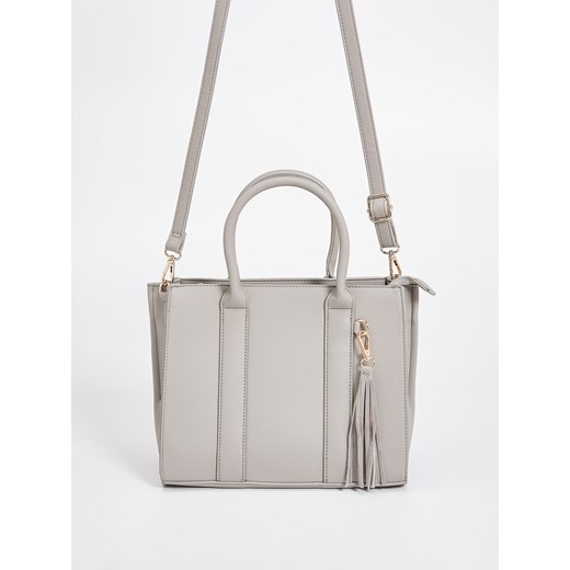 Sinsay - Torebka typu city bag - Jasny szar Sinsay szary One Size