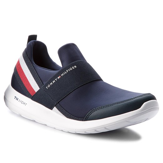 Sneakersy TOMMY HILFIGER - Technical Elastic Slipon Sneaker FM0FM01346 Midnight 403 szary Tommy Hilfiger 43 eobuwie.pl
