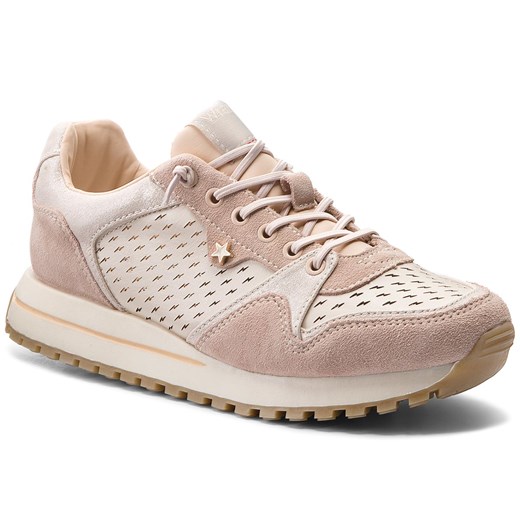 Sneakersy WRANGLER - Beyond Punched WL181556 Pastel Rose 565 Wrangler bezowy 37 eobuwie.pl