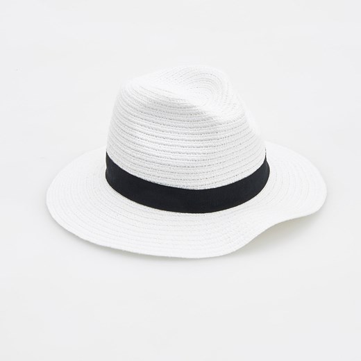 Reserved - Biały kapelusz - Biały Reserved bialy M 