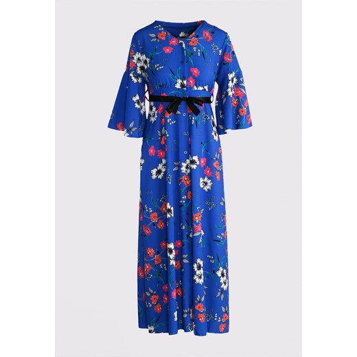 Niebieska Sukienka Oriental Poppy  Born2be uniwersalny promocja Born2be Odzież 