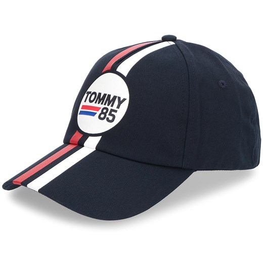 Czapka TOMMY HILFIGER - Logo Stripe Cap AM0AM03334 413 Tommy Hilfiger czarny  eobuwie.pl