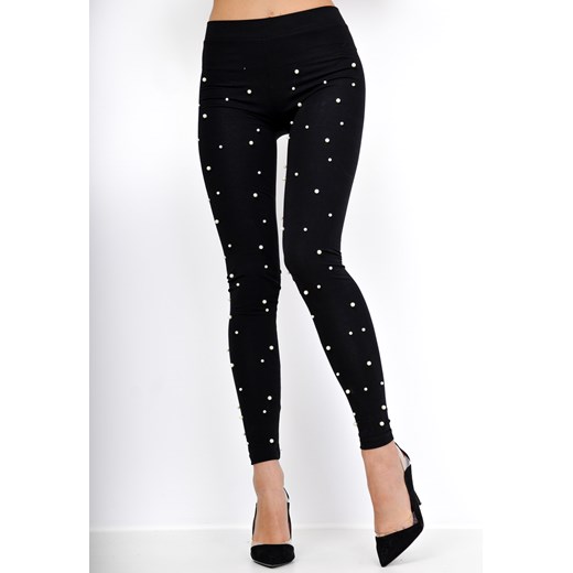 Legginsy z perełkami Zoio czarny XL zoio.pl wyprzedaż