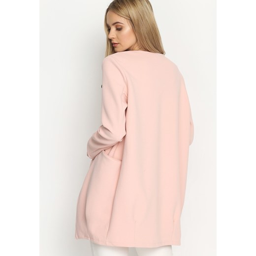 Różowy Płaszcz Pearl Brooch  Renee uniwersalny Renee odzież