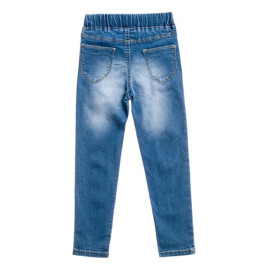 Spodnie jeansowe dziewczęce niebieskie Denley PPS058  Denley.pl 104-110 wyprzedaż Denley 