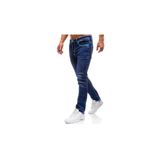 Spodnie jeansowe męskie granatowo-niebieskie Denley 701  Denley.pl 32/33 promocja Denley 