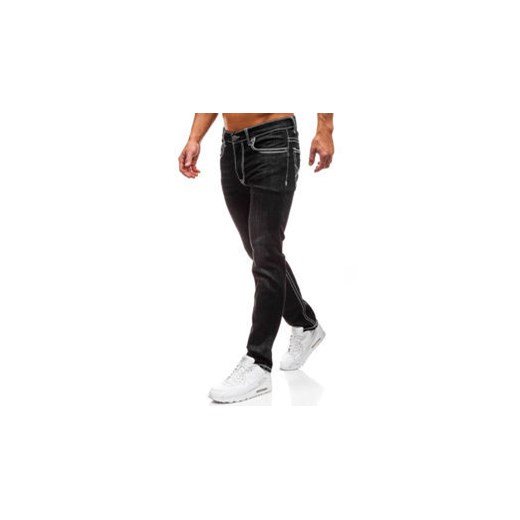 Spodnie jeansowe męskie czarne Denley 710 Denley.pl  38/33 Denley wyprzedaż 