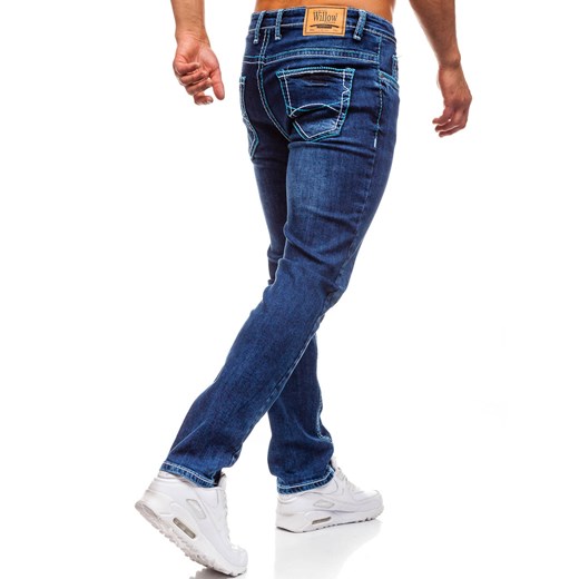 Spodnie jeansowe męskie granatowo-niebieskie Denley 701 Denley.pl  38/33 okazyjna cena Denley 