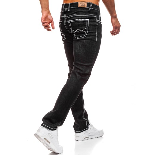 Spodnie jeansowe męskie czarne Denley 710  Denley.pl 38/33 Denley okazyjna cena 