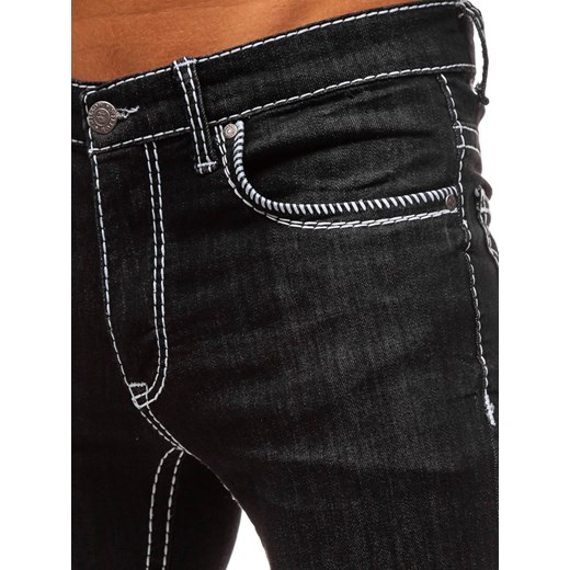 Spodnie jeansowe męskie czarne Denley 710  Denley.pl 38/33 Denley okazja 