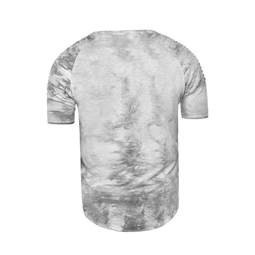 Męska koszulka t-shirt 3291 - szara  Risardi XL 