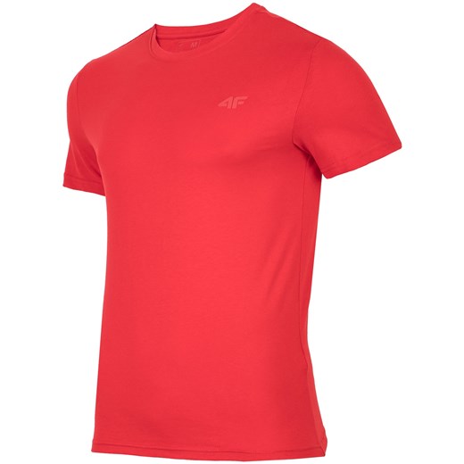 T-shirt męski TSM300 - czerwony 4F   