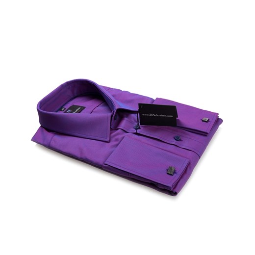 Koszula Salzburg Purple lux / mankiet zapinany na spinkę / classic fit  Di Selentino 39 