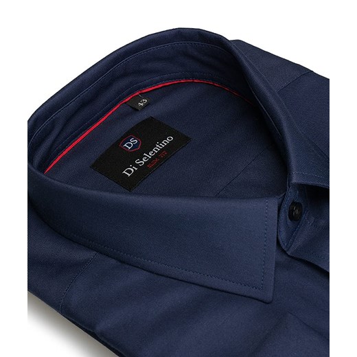 Koszula Salzburg Navy lux / mankiet zapinany na spinkę / slim fit Di Selentino  40 