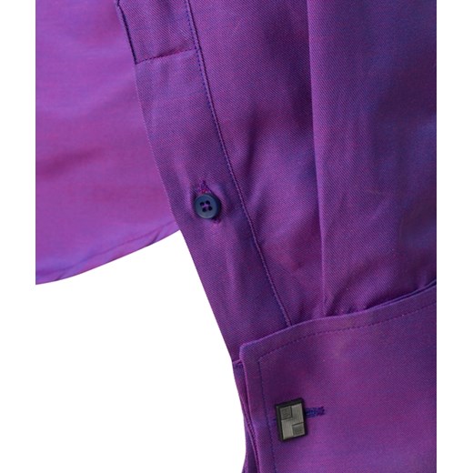 Koszula Salzburg Purple lux / mankiet zapinany na spinkę / classic fit  Di Selentino 46 