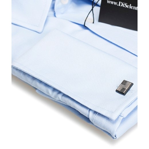 Koszula Salzburg Sky Blue lux / mankiet zapinany na spinkę / classic fit  Di Selentino 45 