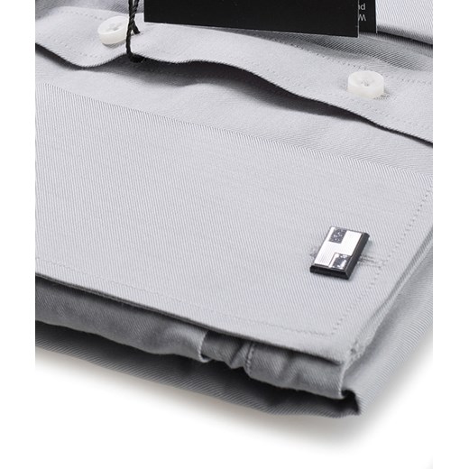 Koszula Salzburg Gray lux / mankiet zapinany na spinkę / classic fit Di Selentino  49 