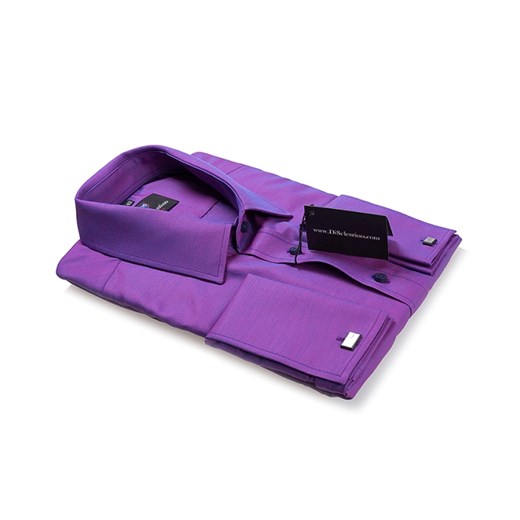 Koszula Salzburg Purple lux / mankiet zapinany na spinkę / slim fit  Di Selentino 44 