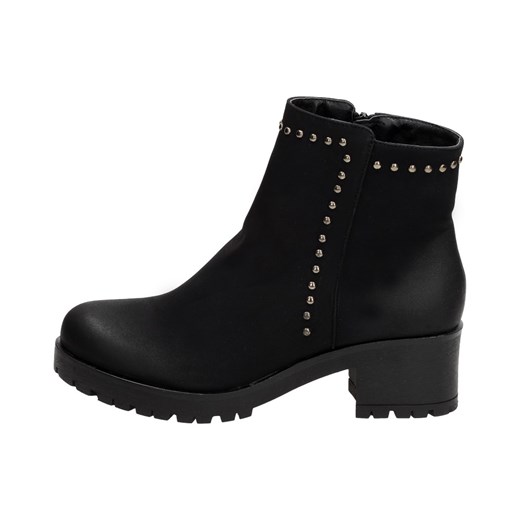 Czarne botki, sztyblety damskie WISHOT BT962