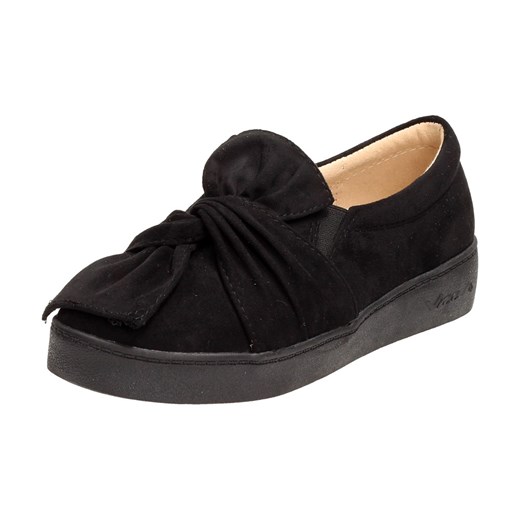 SLIP ON Czarne buty damskie VICES 7115-1